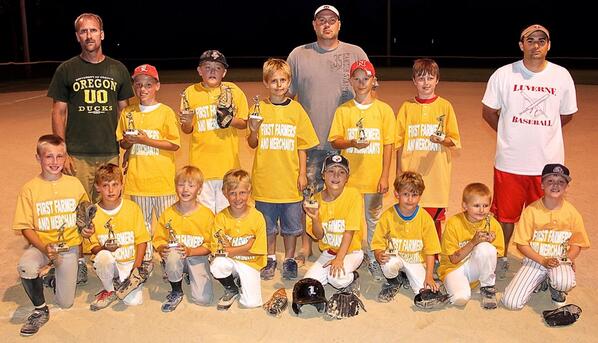 LuvSummerRec's tweet image. Congrats to the minor league champions. First Farmers and Merchants Bank.