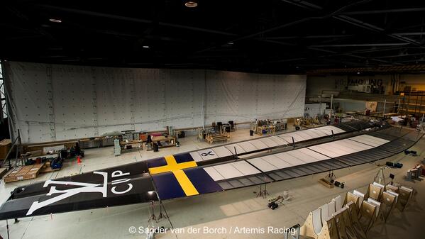RT <a href="/ArtemisRacing/">Artemis Racing</a>: Wing 3 ready for take off.  #LVCup #SailonBart   Add your memory or media at www.thebartproject,com