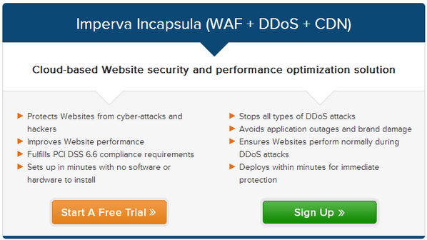 Imperva's tweet image. [UPGRADE] Boost Web Site #Performance and #Security today with Imperva Incapsula. Learn More: bit.ly/ZXPaIk