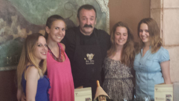 Gracias al Chef Pangiotis Charalambidis, del restaurante <a href="/MilosRest/">Restaurante Milos</a> por lo bien que ha tratado hoy al equipo.