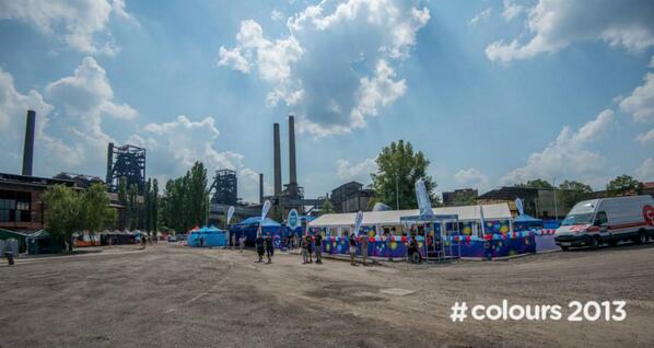 Je to tady! Dnes odstartoval festival Colours of Ostrava. Kdo se chystá? :) #Colours2013