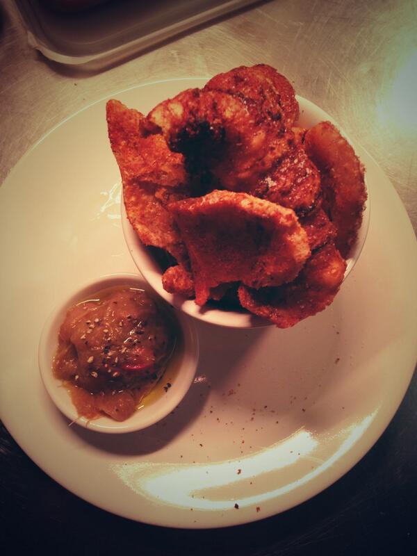 WiggiesLondon's tweet photo. Today's scrackling with bacon Jam http://t.co/NwR79nAj8o