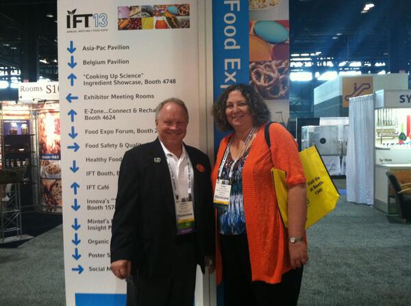 MindRub's tweet image. #IFT2013 Dr Bob Ross,IFT Board Member &amp;amp; Robin Simon, SimonSez Consulting,both MindRub Innovation Panelists!