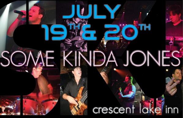 SKJband's tweet photo. This weekend SKJ play Crescent Lake Inn! 7/19 and 7/20! Bob Coburn guests! http://t.co/3A0vsQ5vlm