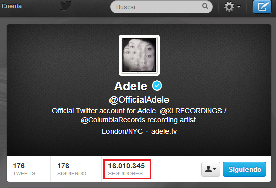 ADELEFANSCHILE's tweet image. Impresionante @OfficialAdele sigue sumando mas seguidores ,ya tiene mas de 16 millones de seguidores.vamos #ADELE!