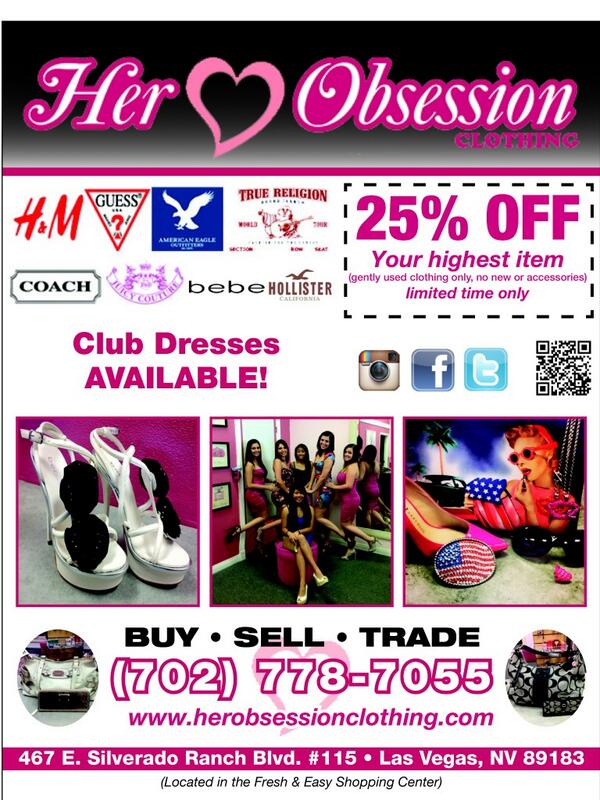 HerobsessionKim's tweet photo. Come on into Her Obsession Clothing and mention this ad , and receive 25% off your highest item. http://t.co/DOfz8YW2Ds
