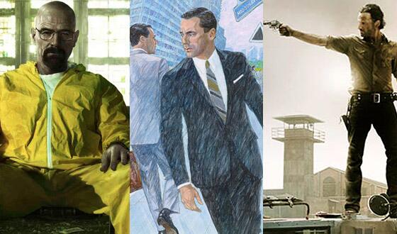 AMC_TV's tweet photo. Congratulations to #BreakingBad, #MadMen, and #TheWalkingDead on their #Emmy nominations! http://t.co/hRL7UtqVRd http://t.co/nL2jNTxuz0