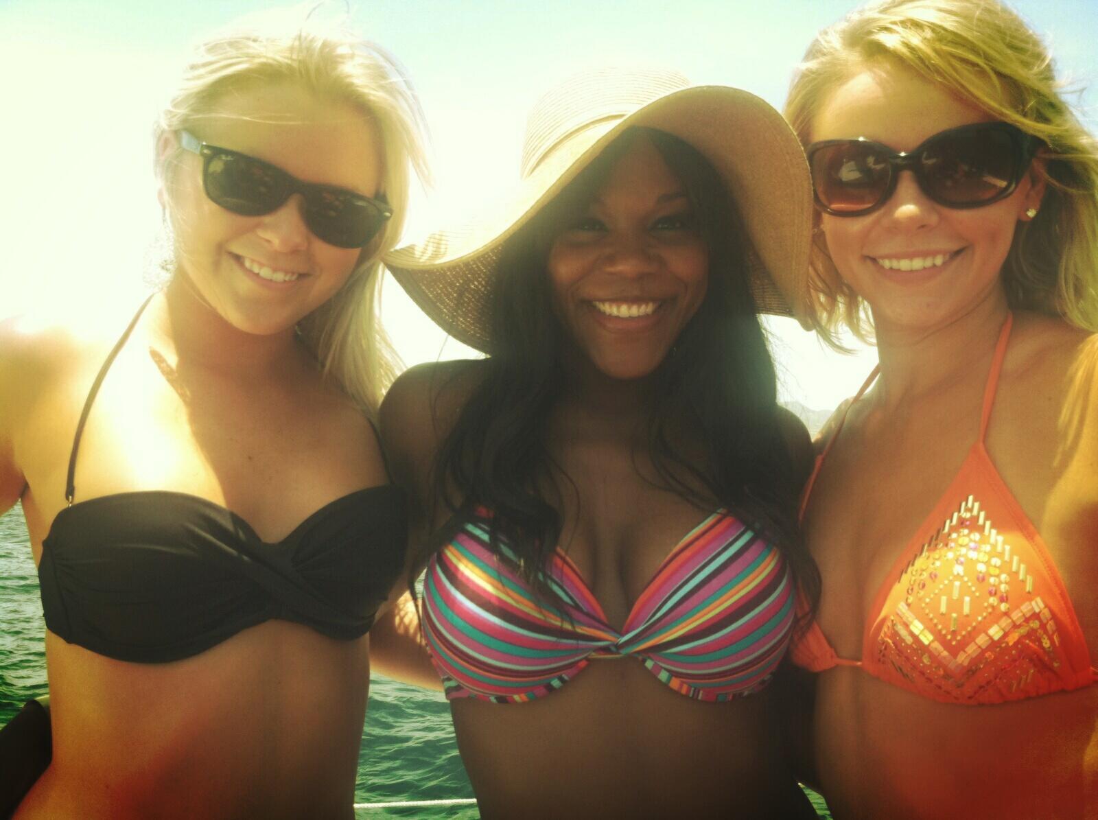 Broncos Cheerleaders on X: 'DBC Emily G., Lelanna, and Ashley enjoying the  sun on our boat ride to Lover's Beach #relaxation #cabo   / X