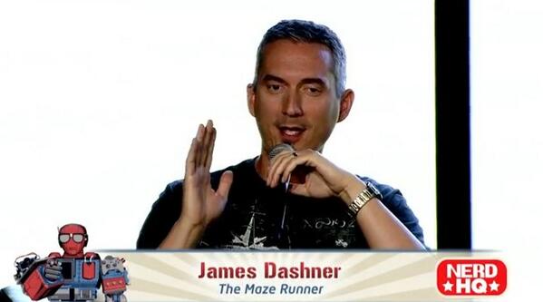 TheMazeRunnerFR's tweet image. James Dashner at Comic Con