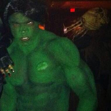 Godd_Turley's tweet photo. Painted myself green for St. Patricks day.... http://t.co/YAMSM9b0Zr