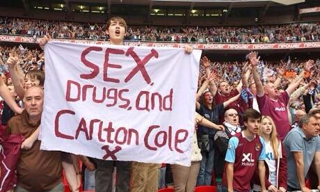 FutbolBanners's tweet photo. 'Sex, Drugs and Carlton Cole'. http://t.co/CIu8698Kmv