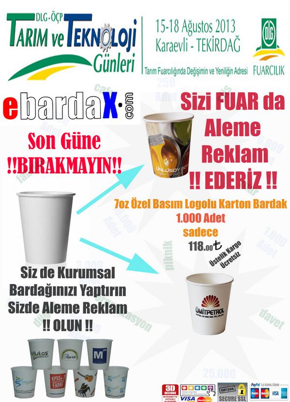 ebardax.com FUAR A EKSİĞİNİZ KALMASIN 
TEKİRDAĞ Tarım ve Teknoloji Günleri Fuarı 2013
