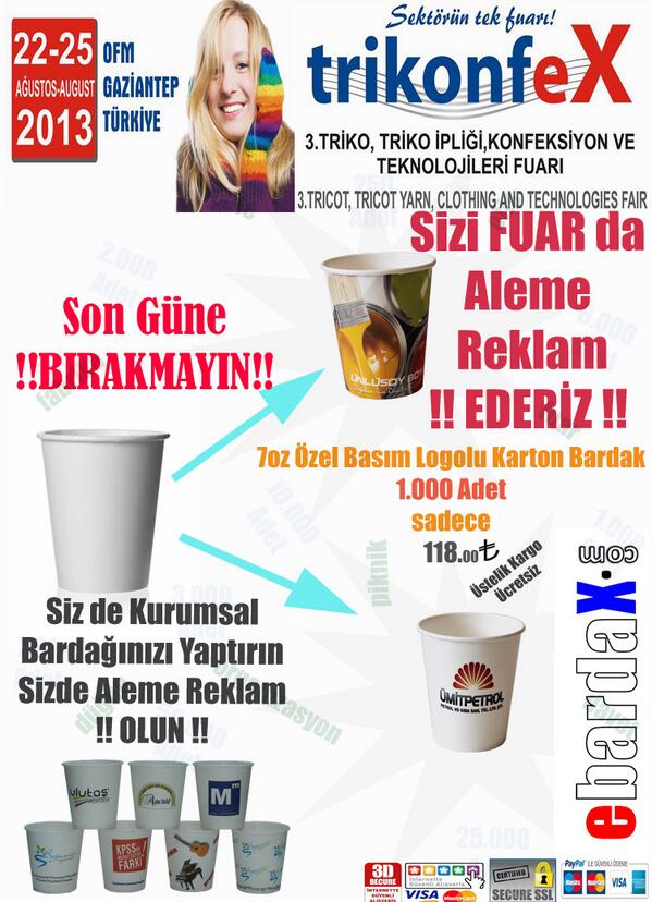 ebardax.com !!FUAR A EKSİĞİNİZ KALMASIN!! 
TRIKONFEX -GAZİANTEP