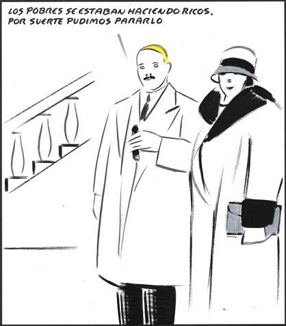 el_pais's tweet photo. "Los pobres se estaban haciendo ricos. Por suerte pudimos pararlo". Viñeta del día de El Roto http://t.co/xNIMR5SCm5 http://t.co/RlWjk62vJW