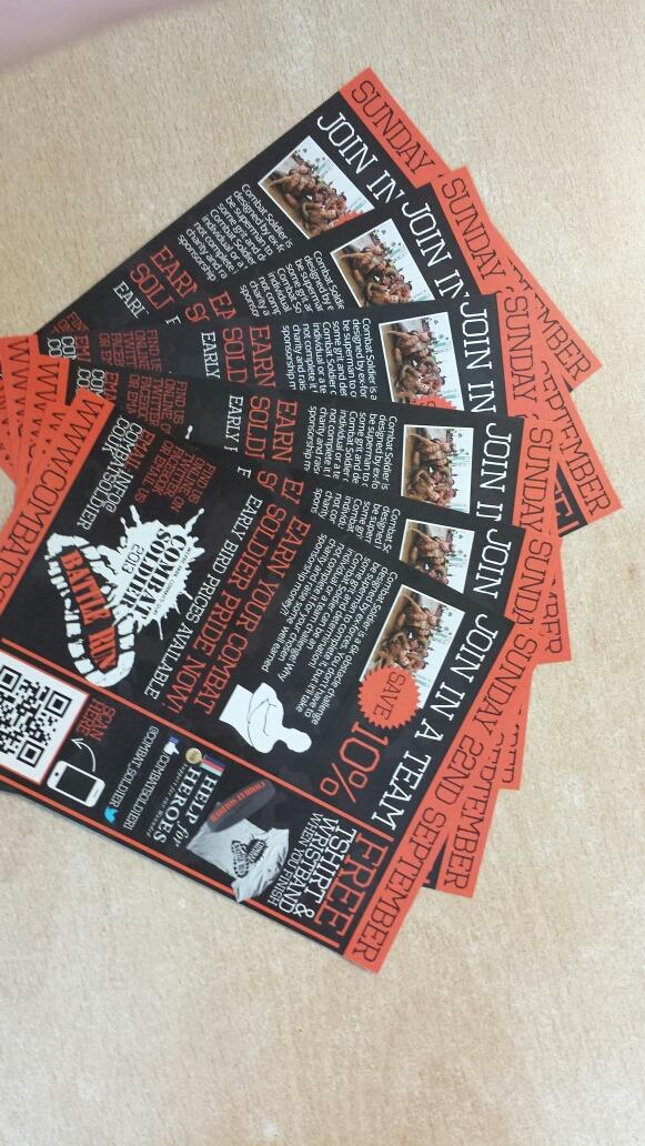 Show your support for a great cause! However the running would kill me! <a href="/Combat_Soldier/">Combat Soldier</a> #helpforheroes