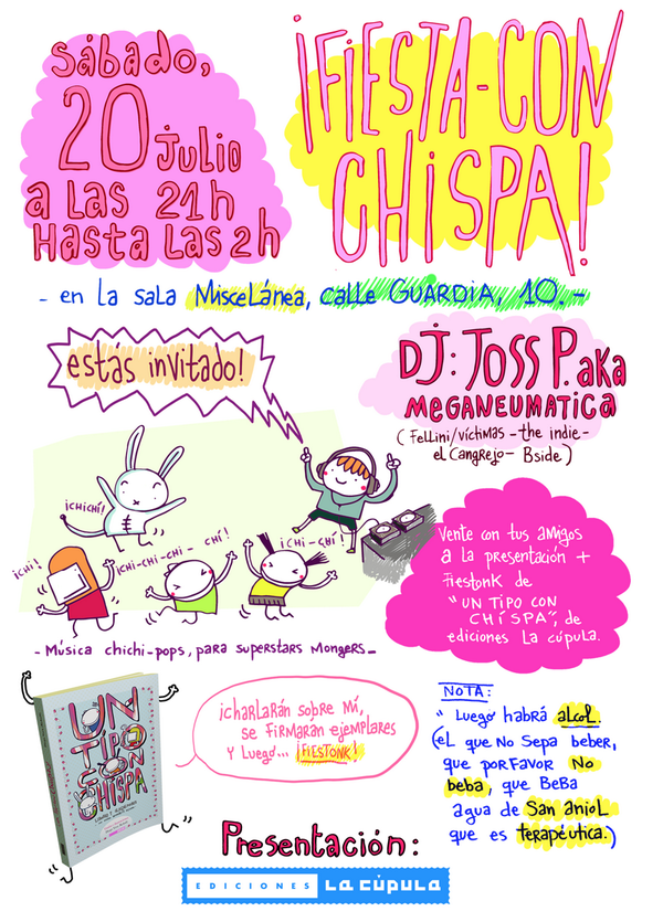 LaCupulaComic's tweet photo. Un tipo con chispa! Miscelánea! Mañana! FIESTA!!!! @Kekoolie @LIBORIOLIBB @miscelaneabcn http://t.co/QkxGsvHeTr