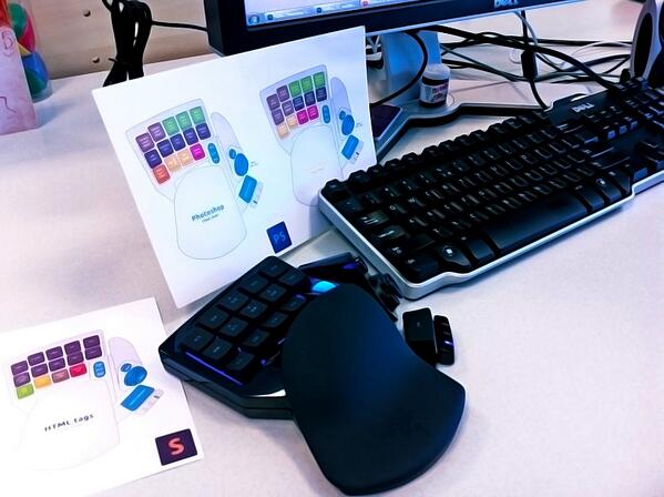 Using my <a href="/Razer/">R Λ Z Ξ R</a> Nostromo at work. Really cuts off work time!
#razer #razerrtx