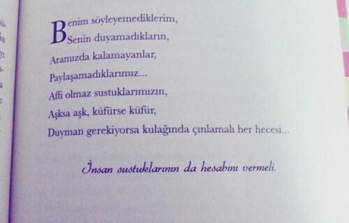 İnsan, sustuklarının da hesabını vermeli..