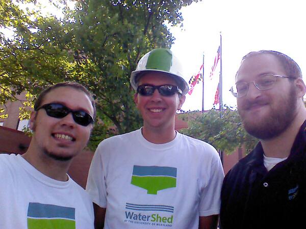 umdwatershed's tweet photo. WaterShed alumni watch the house reconstruction.  That's right! Were just watching this time! http://t.co/5LwpVY9PXr