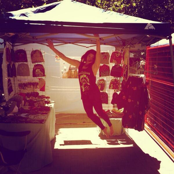 ttoques's tweet photo. It's a #windy day at the #winnipefringefestival #market today http://t.co/RMRr81Qq7x
