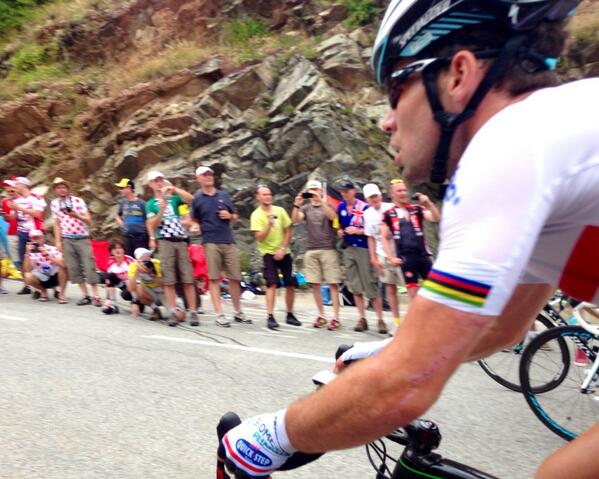 Standing at corner 19 on alp d'huez watching #tdf what an experience