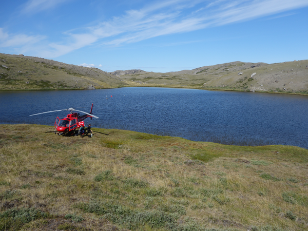 Sampling lakes in Greenland with Jasmine Soros for #FieldPhotoFriday