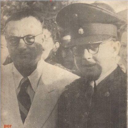 Rómulo Betancourt y el Mayor Marcos Pérez Jiménez (1945)