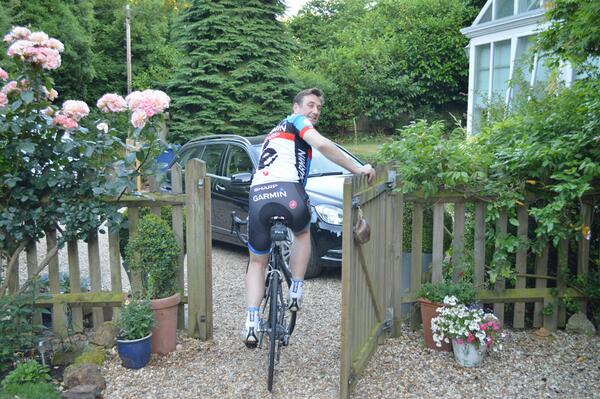 Sharp_Europe's tweet photo. There was only one way for CEO Paul Molyneux to travel to the final stage of @LeTour in Paris @Ride_Argyle... http://t.co/0GvSSlywGs