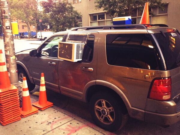 arnettwill's tweet photo. It is hot here in NYC..but luckily my A/C works http://t.co/kw4ljcIL4q