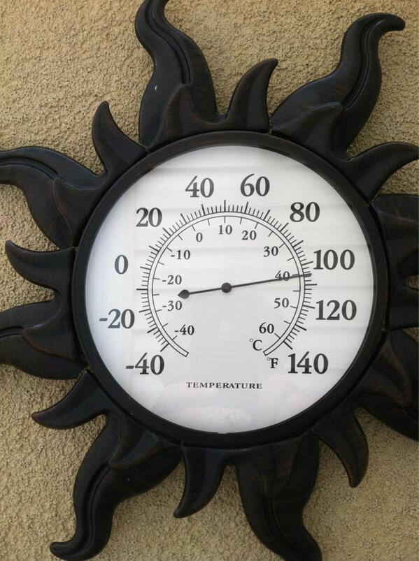 GreensideUp_SI's tweet photo. Hot start to the day. Temperature reading at 9:00 am http://t.co/4uZA2hGXXW