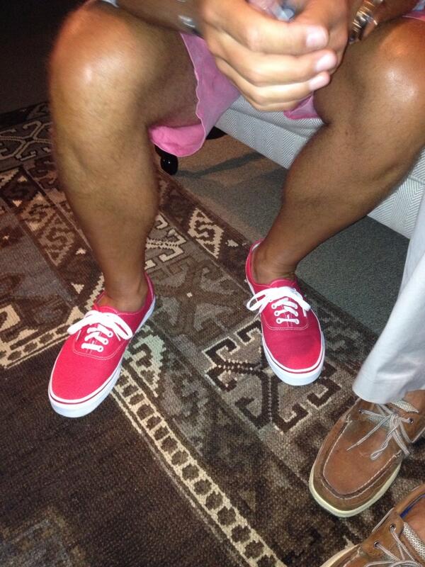 Mbushtastic's shoes this evening. Glowing.