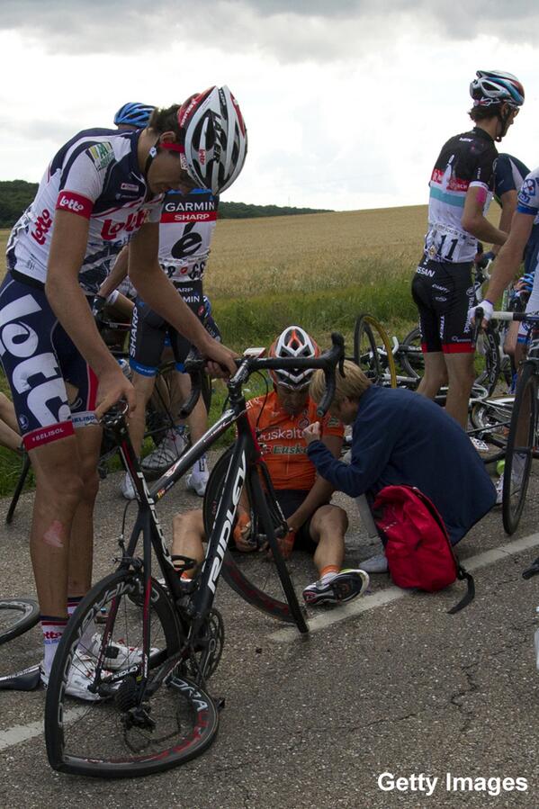 This is a video of crashes at the Tour de France: bit.ly/13U6nKJ