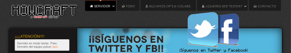 HowCraftServer's tweet image. estos serán los menús de la web... ¿querréis formar parte de nuestro equipo?
