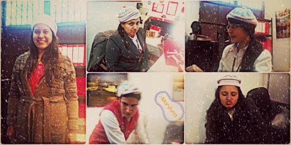 JesuisElva's tweet image. Esta tarde nevó en #iPerú Todos están al estilo de Blair con mi gorrito haha Cómo no extrañarlos si son tan adorables