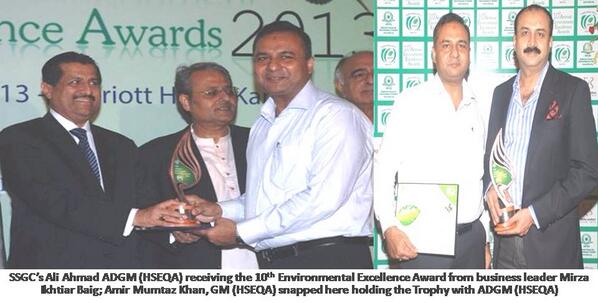 SSGC_Official's tweet image. SSGC has won NFEH Annual Environment Excellence Awards 2013 for the 10th consecutive time #ssgc #nfeh #environment