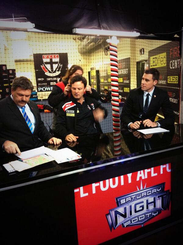 7AFL's tweet photo. Great access by @stkildafc #AFLSaintsPower http://t.co/K9EgKLWyoB