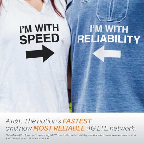 ATT's tweet photo. Better together. #FastestMostReliable #love http://t.co/fB2yjqC0w3