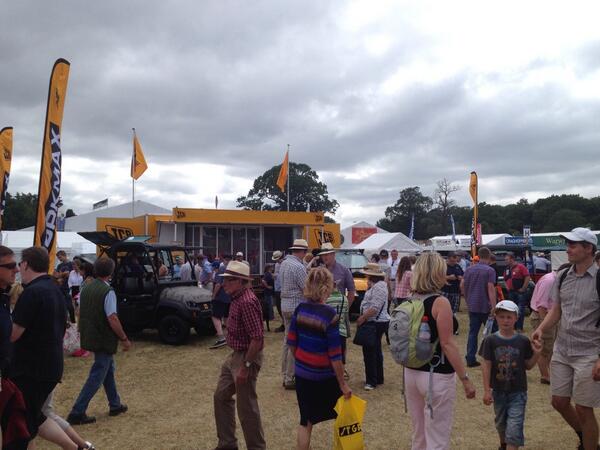 JCBagriculture's tweet photo. Another busy day on the JCB stand at the CLA Game Fair. Visit us on stand C0269 we're here until 6pm today &amp;tomorrow http://t.co/zFVt2BaszD