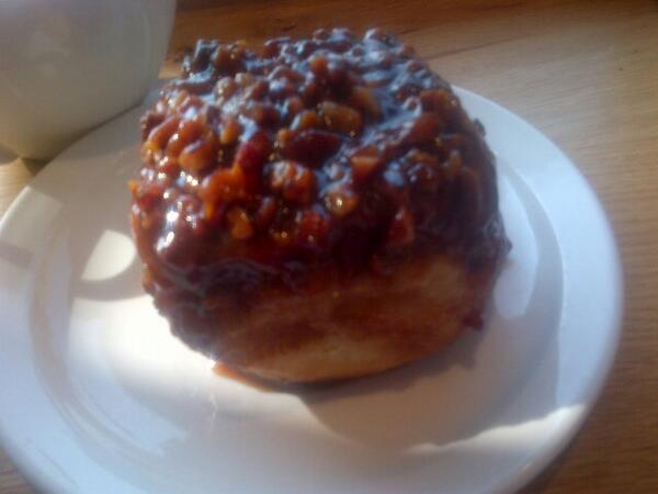 I love. @joannechang's cookbooks. So happy to eat sticky bun in person @flour #boston