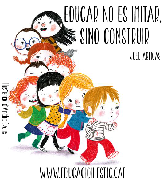 EducacioilesTIC's tweet photo. "Educar no es imitar, sino construir" - Joel Artigas #educació #frases http://t.co/UVw0HYBT1t
