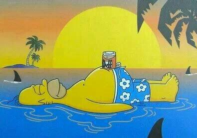 ro_vegas's tweet photo. Homer preparandose para la fiesta de la cerveza http://t.co/DZD8aGXnJq