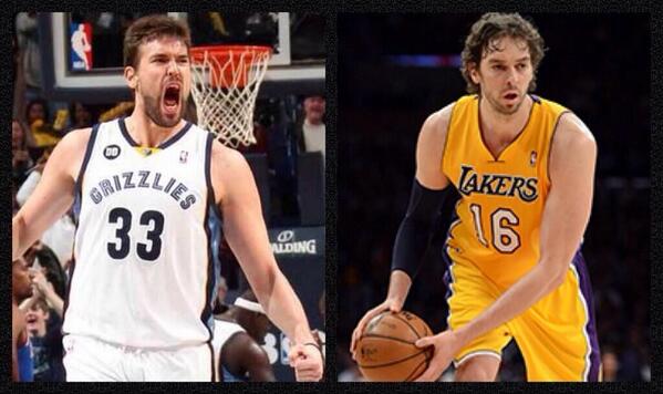 NBABattle's tweet image. Retweet for Marc Gasol! Favorite for Pau Gasol!