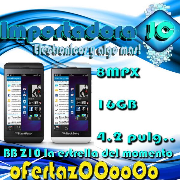 ImportadoraJC's tweet image. Z10 nuevos y liberados 8Mpx de camara disfruta de lo mejor que te ofrece blackberry warmanmen.mercadoshops.com.ve/z10-16gb-8mpx-…