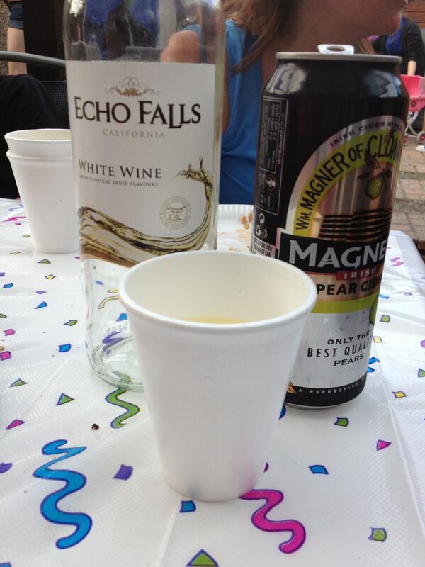 CorrineLayden's tweet photo. One bottle down in a class foam cup xx happy birthday grandad x http://t.co/H10jwHY4rX