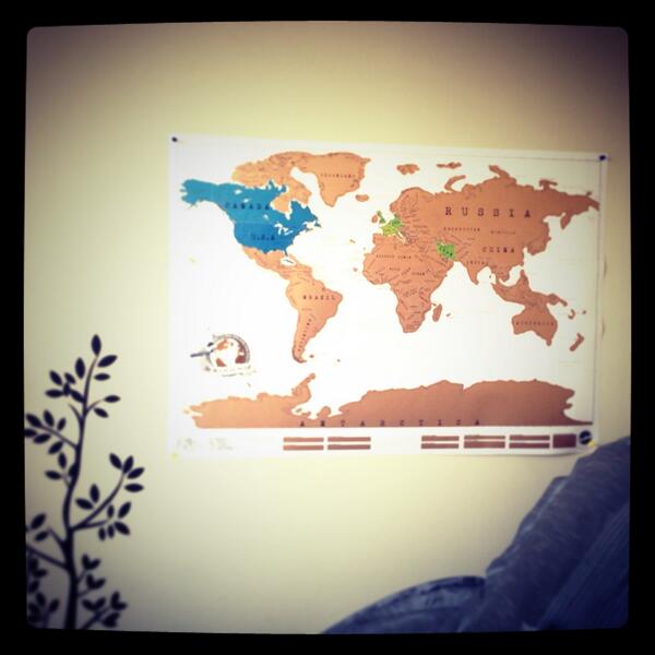 sadafgee's tweet image. 10 countries in a month &amp;amp; I didn't even make a dent in it. #scratchoffmap