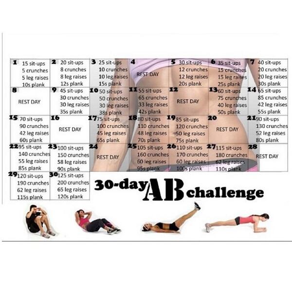 BestProFitness's tweet photo. 30 day ab challenge http://t.co/hifg3HdV8F