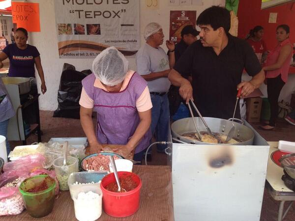 El Ayuntamiento de San Matias Cocoyotla 2011-2014, acudimos la feria del molote en san pedro cholula.