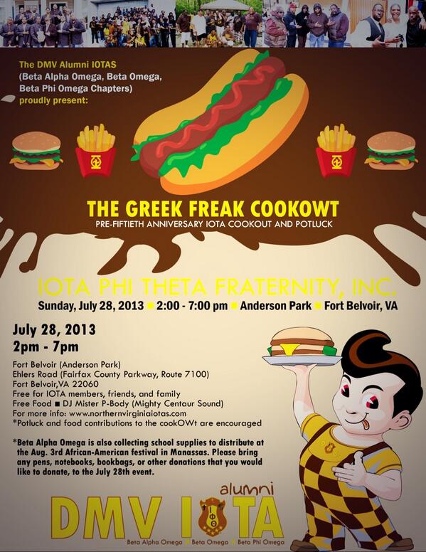 northernvaiotas's tweet image. #IPHIT DMV cookout 7/28/13. The pre-party to the 50th - it's def goin down