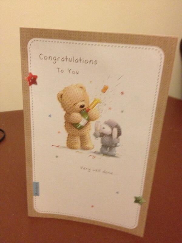 A real touch of class from an outstanding student - you are a superstar and can achieve anything