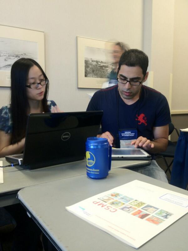 Peterson_M_'s tweet photo. Startalk teachers working many state's standards! #CLTASB13 http://t.co/LhbBhuEM5O